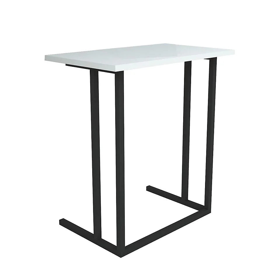 Masa cu picior metalic pentru laptop - mic dejun 60x34.5x65.5 — Confort Practic Pentru Casa Ta