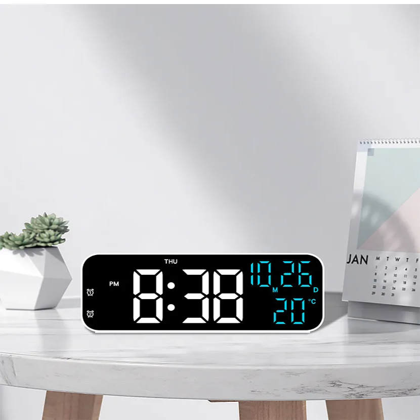Ceas digital de perete cu afisaj LED — Utilitate Smart Zi de Zi